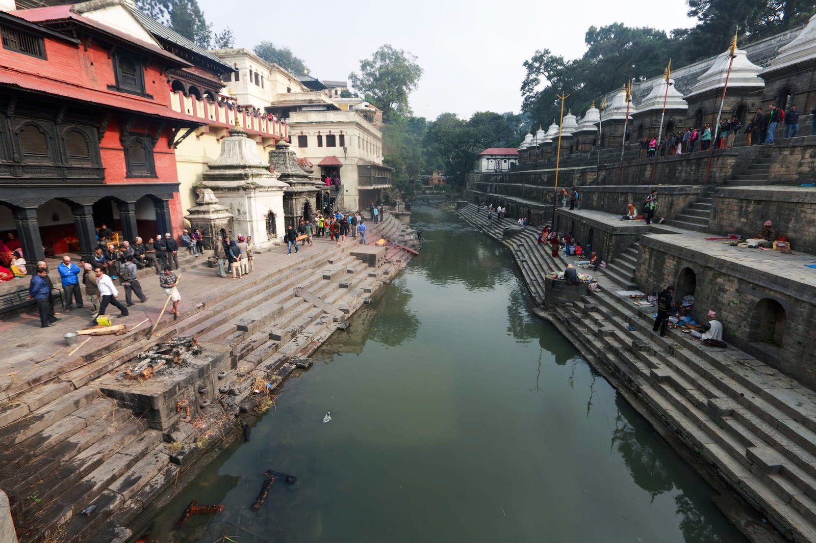 the bagmati river in kathmandu valley