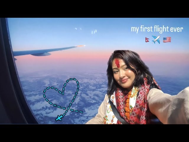 My first flight || Nepal to USA 🇳🇵✈️ 🇺🇸